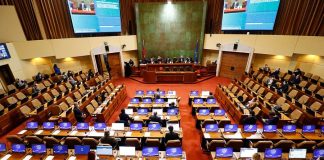 Cámara del Senado en Chile