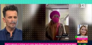Cathy Barriga en entrevista telefonica