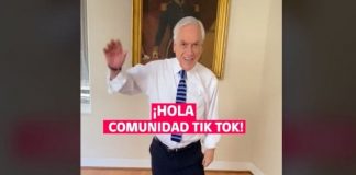 El Presidente Sebastián Piñera abrió una cuenta en TikTok