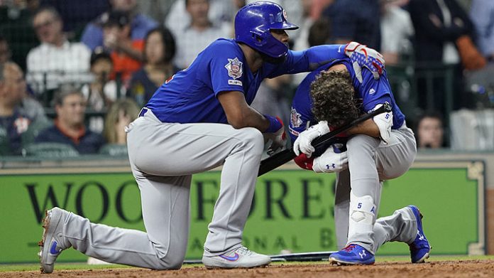 Todos pudieron notar el impacto y la preocupación de Albert Almora Jr. Todos pudieron notar el impacto y la preocupación de Albert Almora Jr.