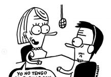 Una de las ilustraciones con que Malaimagen aludió al 11 de septiembre