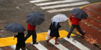 Pronóstico de lluvia para el 30 de septiembre: zonas afectadas por precipitaciones.