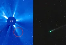 La sonda espacial registra el final de un cometa al caer en el Sol.
