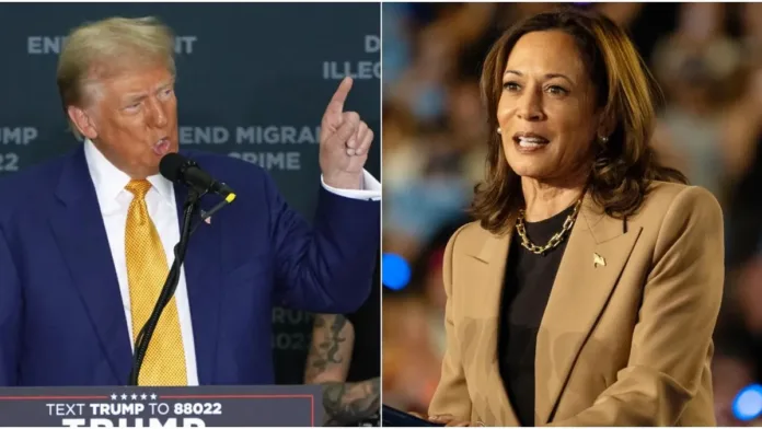 Encuestas revelan un reñido empate entre Trump y Harris en la carrera electoral. Encuestas revelan un reñido empate entre Trump y Harris en la carrera electoral.