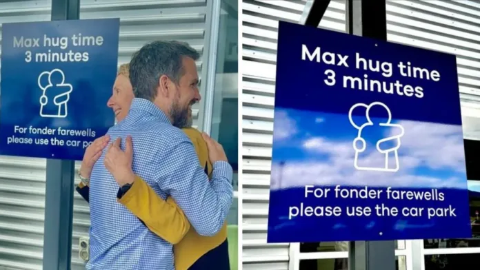 Nueva Zelanda establece límites de tiempo para abrazos en aeropuertos. Nueva Zelanda establece límites de tiempo para abrazos en aeropuertos.