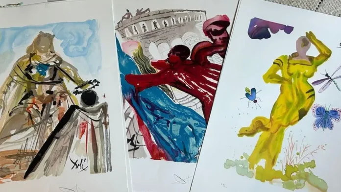 Litografías de Dalí halladas en Londres superan expectativas en su venta. Litografías de Dalí halladas en Londres superan expectativas en su venta.
