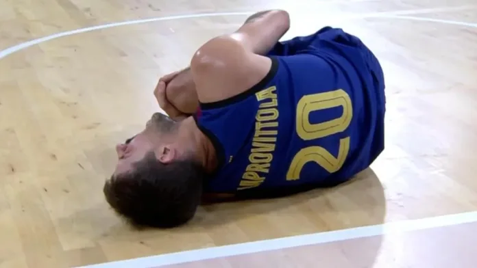 Impactante lesión de estrella argentina de básquet durante un partido en España. Impactante lesión de estrella argentina de básquet durante un partido en España.