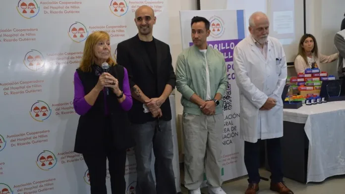 Abel Pintos y Luciano Pereyra apoyan al Hospital de Niños con gran compromiso solidario. Abel Pintos y Luciano Pereyra apoyan al Hospital de Niños con gran compromiso solidario.