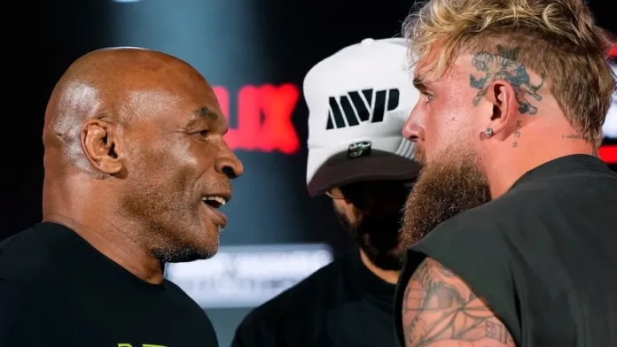 Mike Tyson advierte a Jake Paul tras aumentar la apuesta antes del combate. Mike Tyson advierte a Jake Paul tras aumentar la apuesta antes del combate.