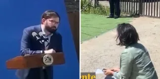 Tensión en el aire: Boric y su asesora en un momento crítico de diálogo.