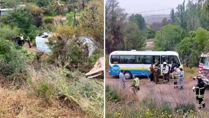 Volcamiento de bus escolar en Illapel deja 11 estudiantes heridos. Volcamiento de bus escolar en Illapel deja 11 estudiantes heridos.