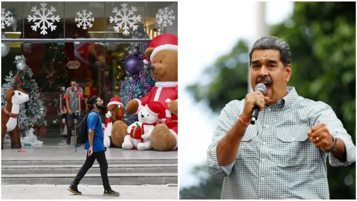 Pensionados de Venezuela protestan por la 'Navidad adelantada' de Maduro. Pensionados de Venezuela protestan por la 'Navidad adelantada' de Maduro.