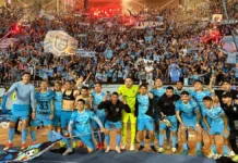 Deportes Iquique celebra su clasificación a la Copa Libertadores con orgullo y pasión.