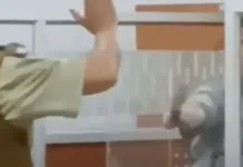 Momento aterrador: secuestrador amenaza a rehén frente a Carabineros.
