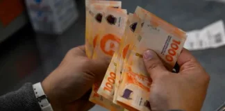 Nuevo billete del Banco Central de Argentina en medio de una inflación cercana al 200%.