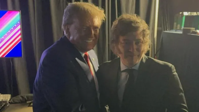 Trump elogia a Milei Trump elogia a Milei