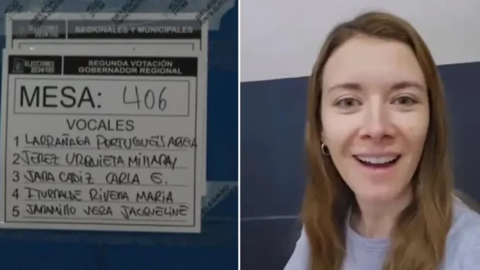 Carla Jara cumplió su deber como vocal de mesa tras sus disculpas previas. Carla Jara cumplió su deber como vocal de mesa tras sus disculpas previas.