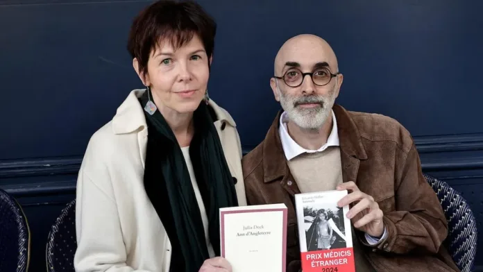 Julia Deck y Eduardo Halfon Julia Deck y Eduardo Halfon