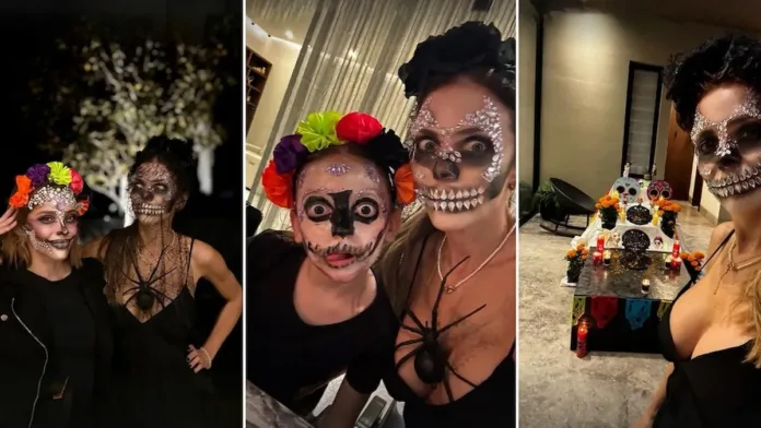 Evangelina Anderson celebra el Día de los Muertos con calaveras y tradiciones. Evangelina Anderson celebra el Día de los Muertos con calaveras y tradiciones.