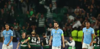 El Manchester City sufre su tercera derrota consecutiva: 4-1 ante el Sporting.
