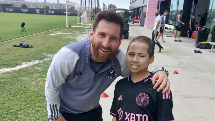 Lionel Messi brinda apoyo a Mateo Lionel Messi brinda apoyo a Mateo