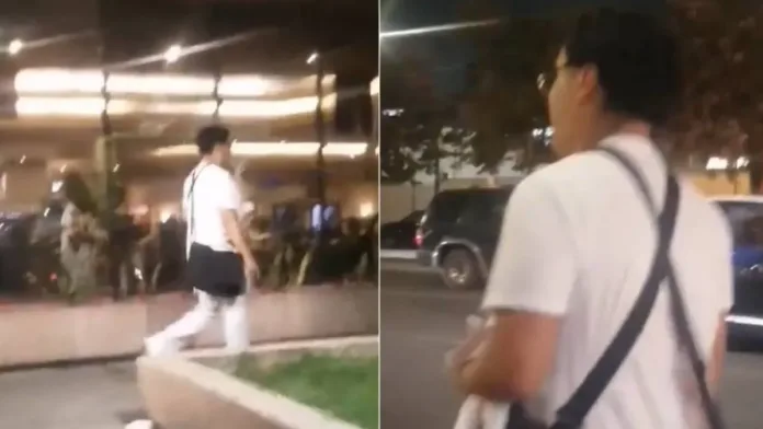Mujer graba a su presunto abusador mientras él intenta escapar de la confrontación. Mujer graba a su presunto abusador mientras él intenta escapar de la confrontación.