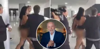 Mujer se desnuda en el Palacio de Planalto exigiendo hablar con Lula da Silva.