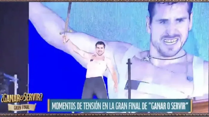 Pangal Andrade celebra su victoria en Ganar o Servir Pangal Andrade celebra su victoria en Ganar o Servir