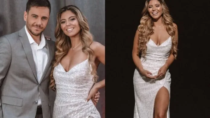 Verónica Bianchi deslumbra en gala del fútbol con un elegante vestido blanco. Verónica Bianchi deslumbra en gala del fútbol con un elegante vestido blanco.
