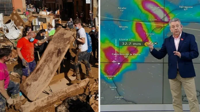 Jaime Leyton advierte sobre nuevas tormentas en España tras tragedias climáticas. Jaime Leyton advierte sobre nuevas tormentas en España tras tragedias climáticas.