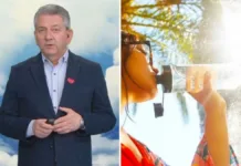 Jaime Leyton presenta el pronóstico del tiempo: cielos despejados y calor moderado.