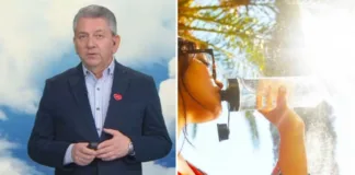 Jaime Leyton presenta el pronóstico del tiempo: cielos despejados y calor moderado.