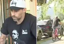 Jorge Valdivia vota en bicicleta