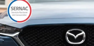 Sernac alerta sobre riesgo de colisión en 2 modelos de autos Mazda en Chile.