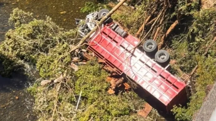 Camión con corderos cae al río entre Villarrica y Freire; se reportan personas atrapadas. Camión con corderos cae al río entre Villarrica y Freire; se reportan personas atrapadas.