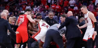 Intensa pelea en la NBA: agresiones y expulsiones marcan un partido polémico.