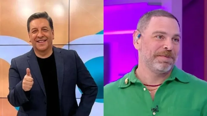 JC Rodríguez da la bienvenida a Neme en el matinal de CHV. JC Rodríguez da la bienvenida a Neme en el matinal de CHV.