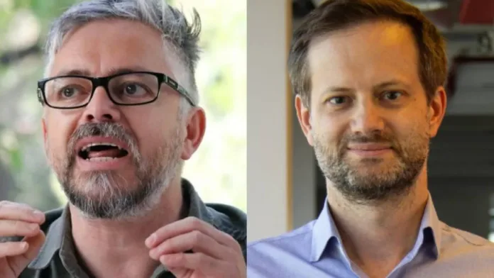 Jorge Baradit y Axel Kaiser: un intenso debate sobre plagio y creatividad. Jorge Baradit y Axel Kaiser: un intenso debate sobre plagio y creatividad.