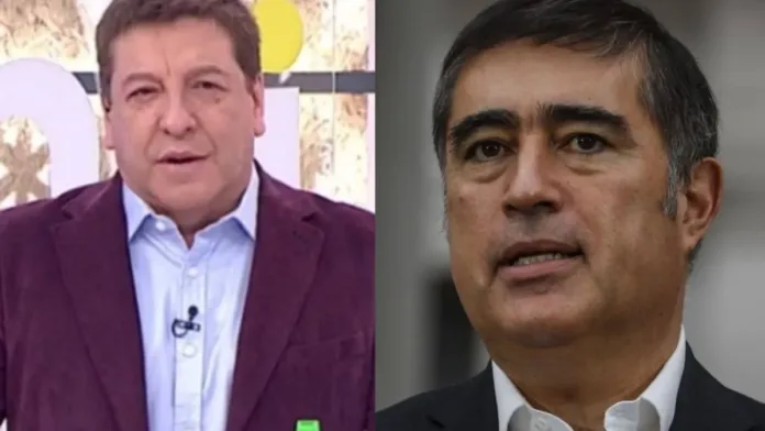 Julio César y Mario Desbordes debaten acaloradamente sobre el comercio ambulante. Julio César y Mario Desbordes debaten acaloradamente sobre el comercio ambulante.