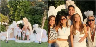 Flaviana Seeling celebra la revelación de género con pirotecnia y alegría.