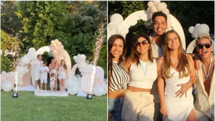 Flaviana Seeling celebra la revelación de género con pirotecnia y alegría. Flaviana Seeling celebra la revelación de género con pirotecnia y alegría.