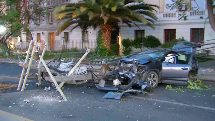 Accidente en Providencia: conductor ebrio choca y deja cinco heridos. Accidente en Providencia: conductor ebrio choca y deja cinco heridos.