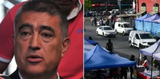 Mario Desbordes sobre el comercio ambulante en Santiago: "casi imposible" erradicarlo.