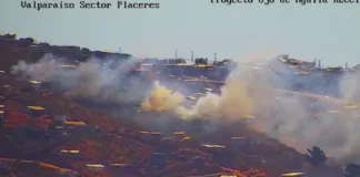 Alerta Roja en Valparaíso: evacuación de dos sectores por incendio forestal.