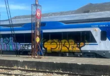 Vandalismo previo al inicio de operaciones del tren Llanquihue-Puerto Montt.