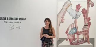 La ganadora de la Beca Arte CCU presenta su obra inaugural en Santiago.