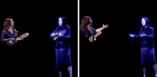 Violeta Parra resucita en el Congreso Futuro con un emotivo holograma y Javiera Parra.