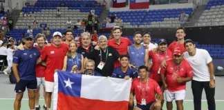 Chile presenta su equipo para enfrentar a Bélgica en la Copa Davis.