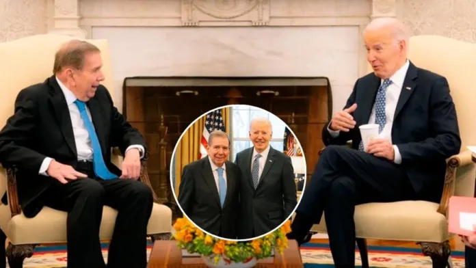 Biden se reúne con Edmundo González y respalda su victoria contra Maduro. Biden se reúne con Edmundo González y respalda su victoria contra Maduro.