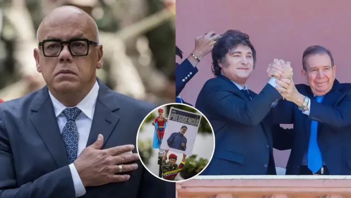 Jefe del Parlamento venezolano amenaza con arrestar a Edmundo González por traición. Jefe del Parlamento venezolano amenaza con arrestar a Edmundo González por traición.